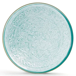 Plateau Berbere O 60 Cm - Bleu Clair-RYON DISTRIBUTION Flash Sale