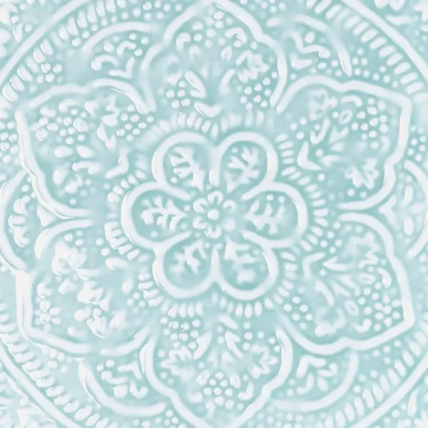 Plateau Berbere O 35 Cm - Bleu Ciel-RYON DISTRIBUTION Store