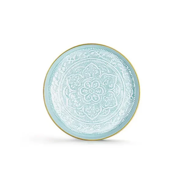 Plateau Berbere O 35 Cm - Bleu Ciel-RYON DISTRIBUTION Store