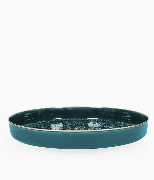 Plateau Berbere O 35 Cm - Kaki-RYON DISTRIBUTION Flash Sale