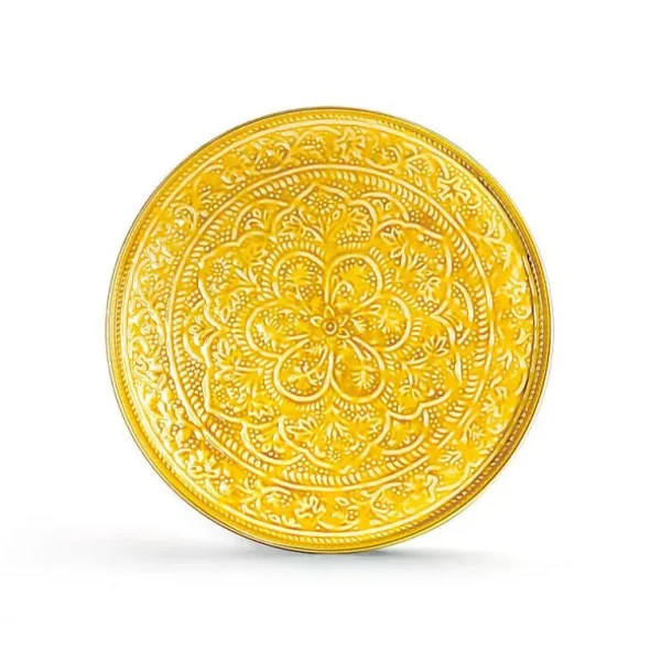 Plateau Berbere O 45 Cm - Moutarde-RYON DISTRIBUTION Cheap