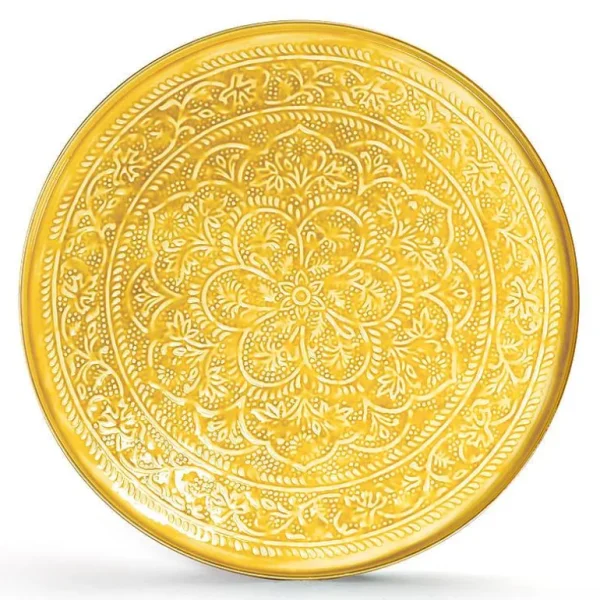 Plateau Berbere O 60 Cm - Moutarde-RYON DISTRIBUTION Best