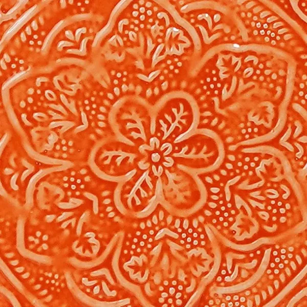 Plateau Berbere O 35 Cm - Orange-RYON DISTRIBUTION Sale