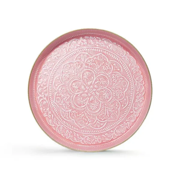Plateau Berbere O 45 Cm - Rose-RYON DISTRIBUTION Fashion