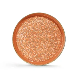 Plateau Berbere O 45 Cm - Terracotta-RYON DISTRIBUTION New