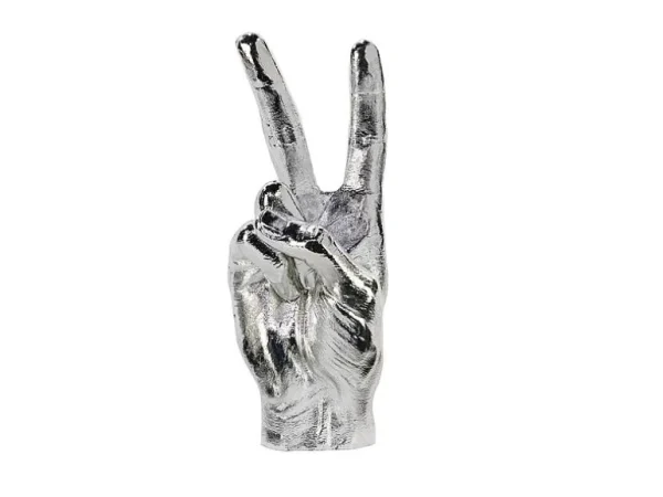 Sculpture Symbole Main - Peace Silver-BITTEN Cheap