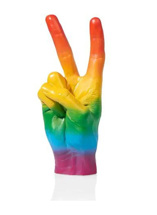 Sculpture Symbole Main - Peace Rainbow-BITTEN Best Sale