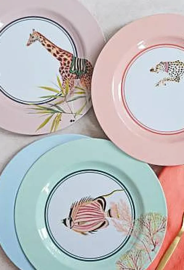 Set 4 Assiettes Gm Pique- Nique Safari-YVONNE ELLEN Outlet