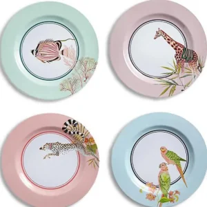 Set 4 Assiettes Gm Pique- Nique Safari-YVONNE ELLEN Outlet