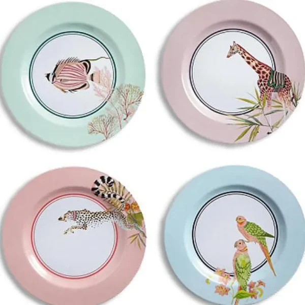 Set 4 Assiettes Gm Pique- Nique Safari-YVONNE ELLEN Outlet