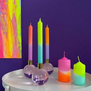 Set De 3 Bougies Dip Dye Neon - Tulips-PINK STORIES Online