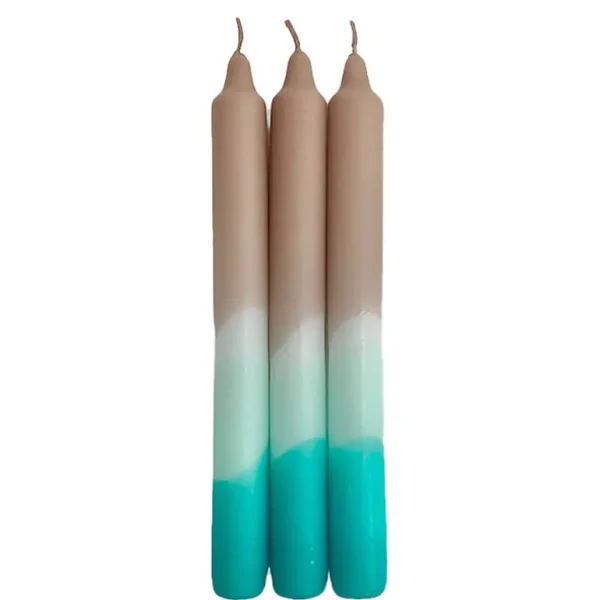 Set De 3 Bougies Dip Dye Neon - Coconut Waterfall-PINK STORIES Discount