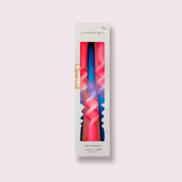 Set De 3 Bougies Dip Dye Swirl - Passion Island-PINK STORIES Outlet