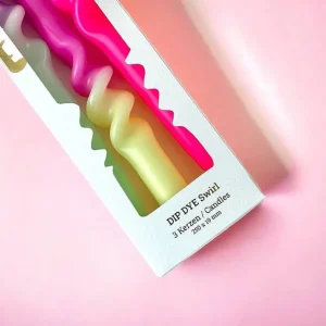 Set De 3 Bougies Dip Dye Swirl - Yummi Dragonfruit-PINK STORIES Store