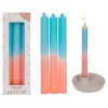 Set De 3 Bougies Tie And Dye - Rose Et Bleu-OUT OF THE BLUE Best Sale