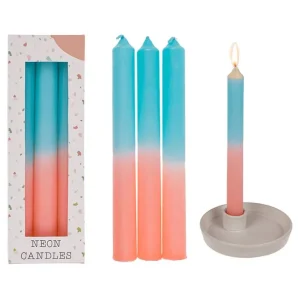 Set De 3 Bougies Tie And Dye - Rose Et Bleu-OUT OF THE BLUE Best Sale