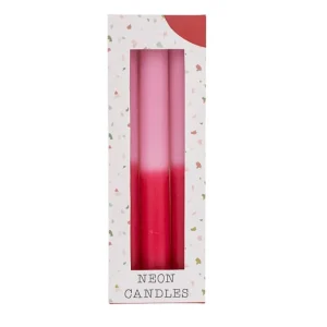 Set De 3 Bougies Tie And Dye - Rose Et Rouge-OUT OF THE BLUE Flash Sale