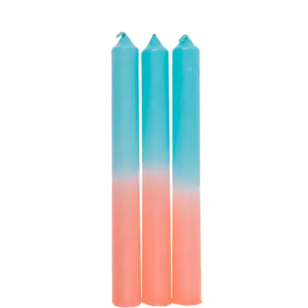 Set De 3 Bougies Tie And Dye - Rose Et Bleu-OUT OF THE BLUE Best Sale