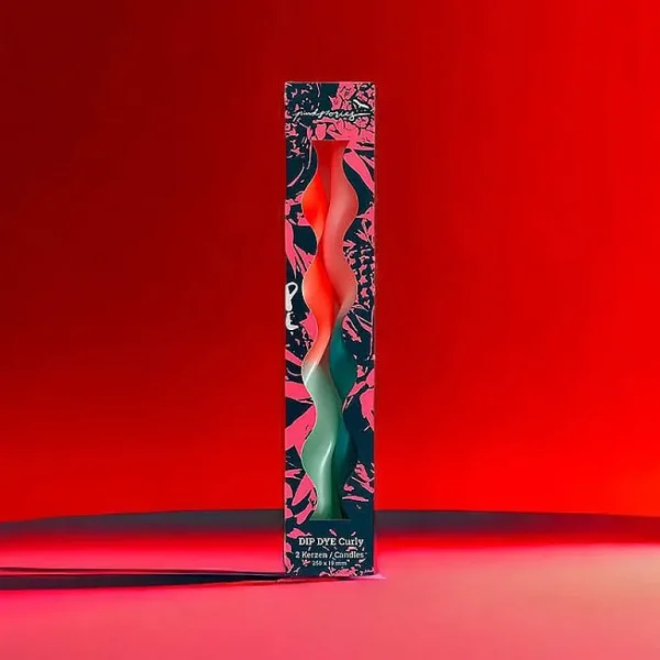 Set De 2 Bougies Torsadees Miami - Jade-PINK STORIES Outlet