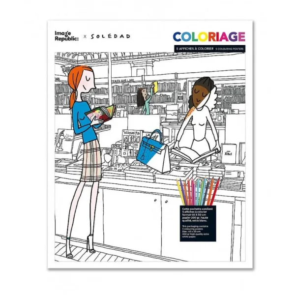 Set De 5 Coloriages Soledad - Librairie-IMAGE REPUBLIC Cheap