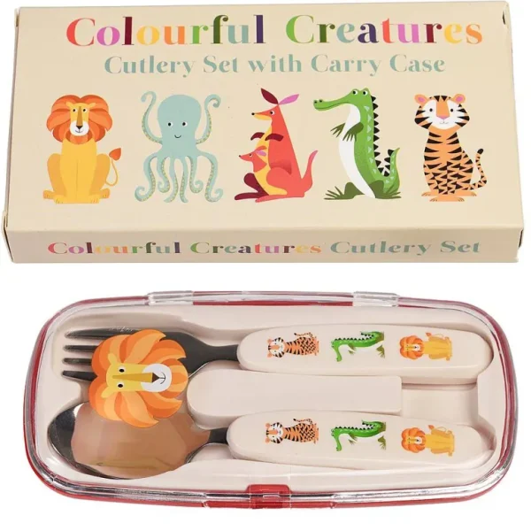 Set De Couverts Enfants - Colorful Creatures-rex Cheap