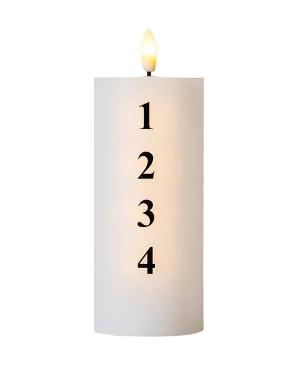 Bougie Advent Led Lumineuse Sille - H 15 Cm-SIRIUS Cheap