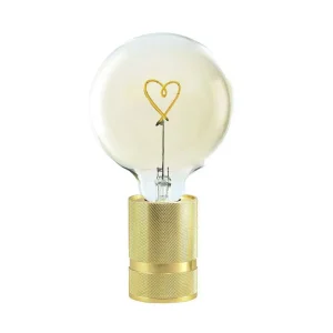 Socle Pour Ampoule Message Dore - H 10 Cm-ELEMENTS LIGHTING Clearance