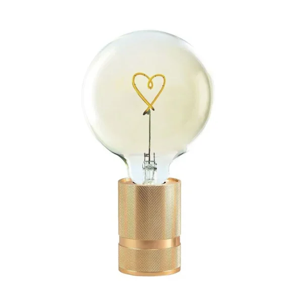 Socle Pour Ampoule Message Or Rose - H 10 Cm-ELEMENTS LIGHTING Hot