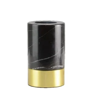 Socle Pour Ampoule Message Marbre Noir - H 11.5 Cm-ELEMENTS LIGHTING Flash Sale