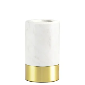 Socle Pour Ampoule Message Marbre Blanc - H 11.5 Cm-ELEMENTS LIGHTING Sale