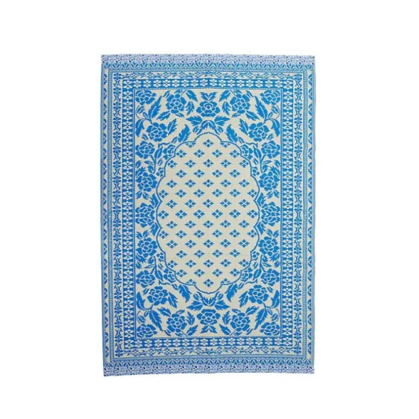 Tapis Large Bleu & Blanc 210 X 150 Cm-RICE Store