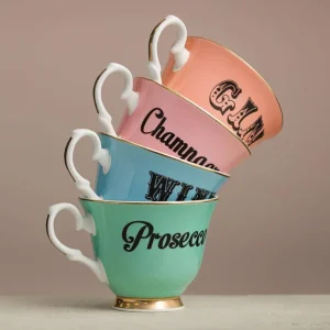 Tasse A The & Soucoupe Vintage - Wine-YVONNE ELLEN Hot