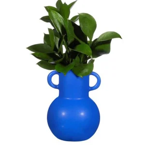 Vase Amphora - Bleu H 14 Cm-Sass & belle Flash Sale