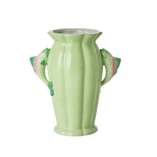 Vase Fish Ceramique-RICE Cheap