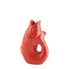 Vase Monsieur Carafon H.25 Cm - Rouge Corail-GIFT COMPANY Discount