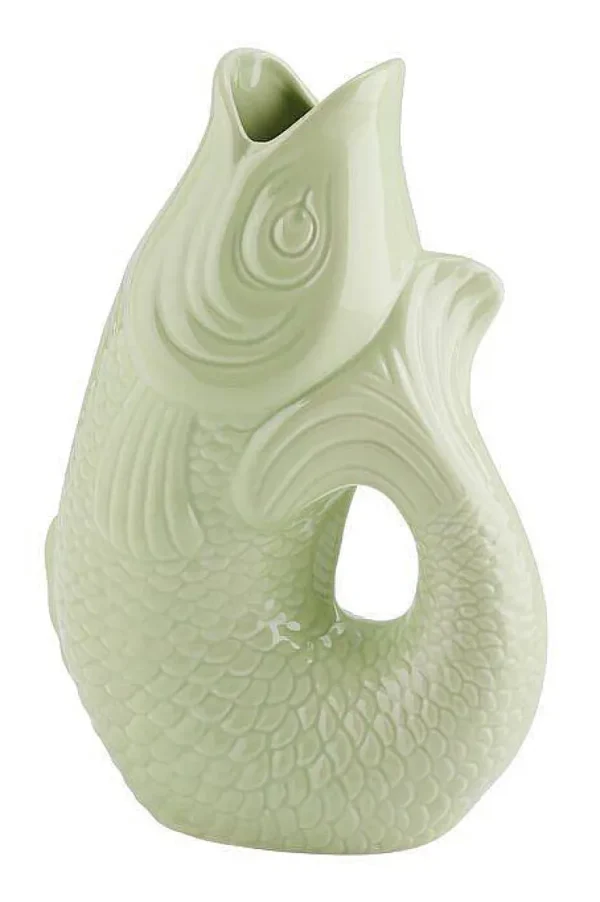 Vase Monsieur Carafon H.31 Cm - Vert Pale-GIFT COMPANY Outlet