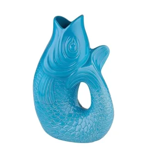 Vase Monsieur Carafon H.31 Cm - Bleu-GIFT COMPANY Online