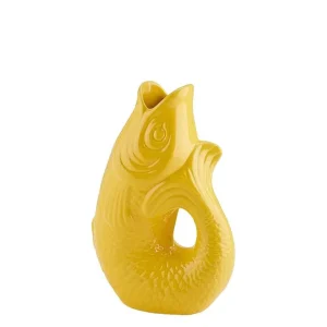 Vase Monsieur Carafon H.25 Cm - Jaune-GIFT COMPANY Discount