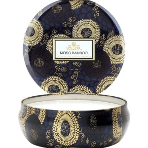 Voluspa Bougie Parfumee 3 Meches - Moso Bamboo-AROMA HOME/VOLUSPA Fashion