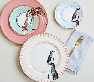 Set 4 Assiettes Carnaval Animaux-YVONNE ELLEN Hot