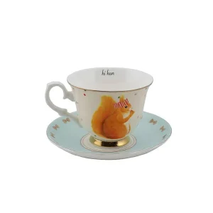 Set De 2 Tasses A Cafe & Soucoupe - Noel-YVONNE ELLEN Cheap