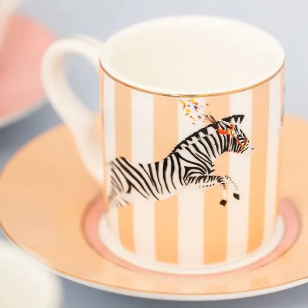 Set De 4 Tasses A Cafe & Soucoupe - 100Ml-YVONNE ELLEN Sale