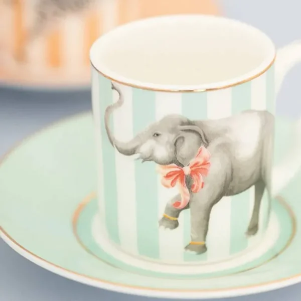 Set De 4 Tasses A Cafe & Soucoupe - 100Ml-YVONNE ELLEN Sale