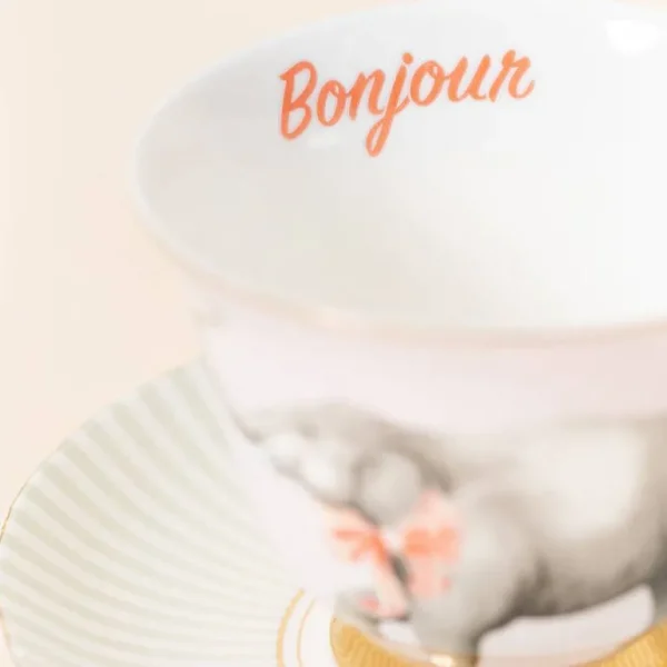 Tasse A The & Soucoupe - Elephant-YVONNE ELLEN Flash Sale